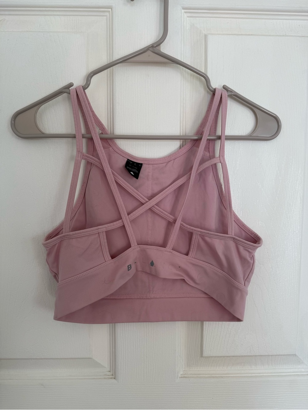 Vintage Balance Athletica L Pink Strappy Sports Bra